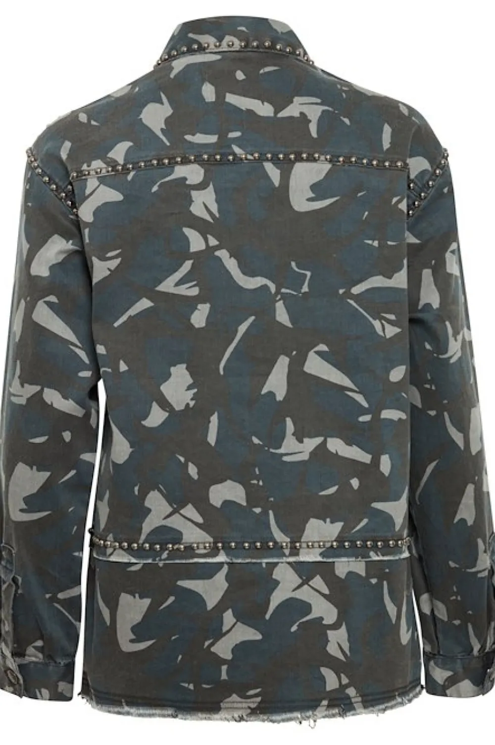 Discount Pulz Lian Jacket - Blue/Black Camo Antal