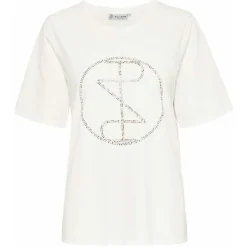 Fashion Pulz Maddie Logo T-Shirt - Cloud Dancer Antal
