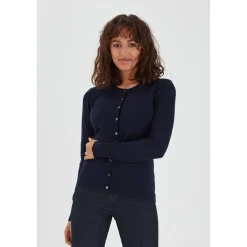 Shop Pulz Sara Cardigan - Blue Marine Antal