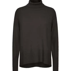 Cheap Pulz Steffi Rollneck - Dark Grey Melange Antal