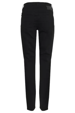 New Pulz Suzy Hw Curved Jeans Skinny Leg - Black Denim Antal