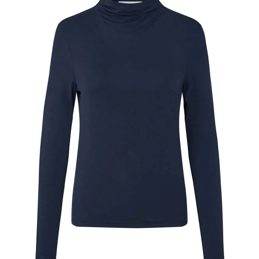Clearance Rosemunde Biarritz Viscose T-Shirt - Navy Antal