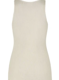 Clearance Rosemunde Silk Tank Top - Ivory Antal