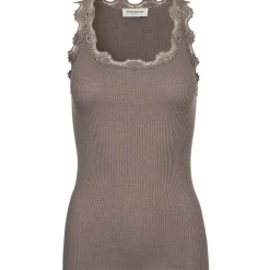 New Rosemunde Silk Top Regular W/Vintage Lace - Falcon Antal
