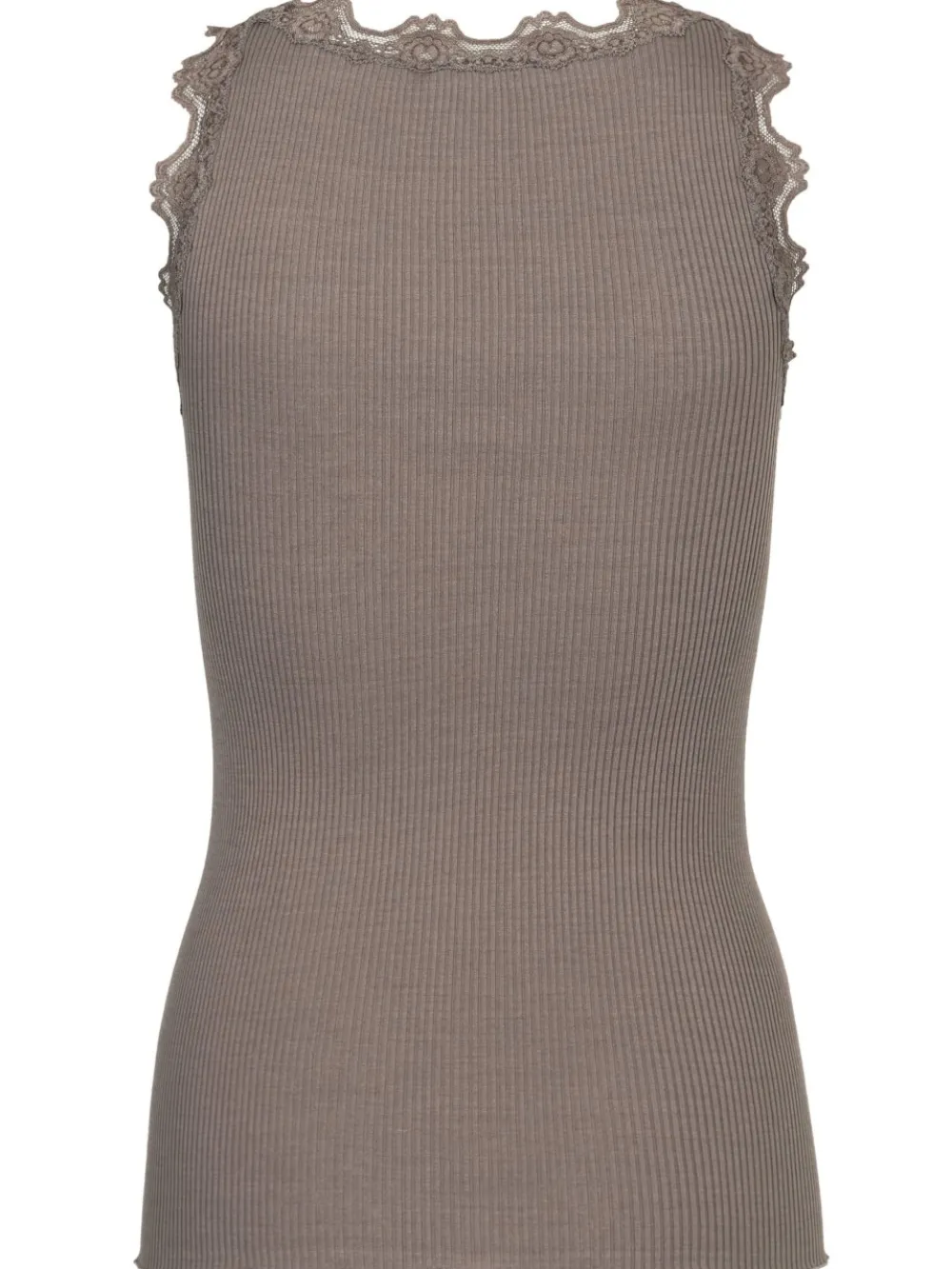 New Rosemunde Silk Top Regular W/Vintage Lace - Falcon Antal
