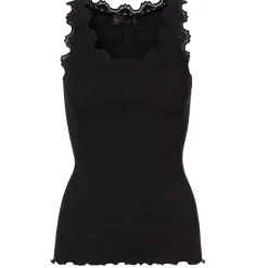 Cheap Rosemunde Silk Top Regular W/Vintage - Black Antal