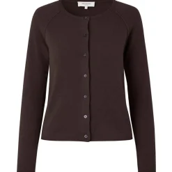 Sale Rosemunde Wool & Cashmere Cardigan Ls - Black Brown Antal