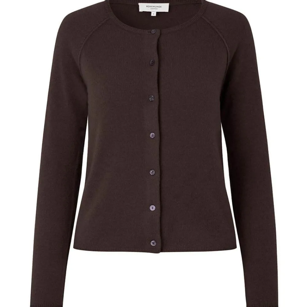 Sale Rosemunde Wool & Cashmere Cardigan Ls - Black Brown Antal