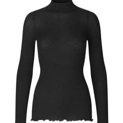 Clearance Rosemunde Wool Turtleneck - Black Antal