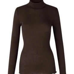 Best Sale Rosemunde Wool Turtleneck - Black Brown Antal