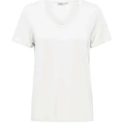Fashion Saint Tropez Adelia V-N T-Shirt - Bright White Antal