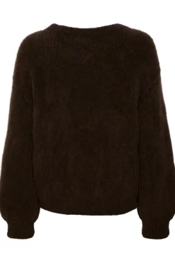 Fashion Saint Tropez Arabella Pullover - Chocolate Brown Antal