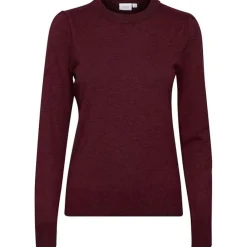 Hot Saint Tropez Mila Pullover - Tawny Port Melange Antal