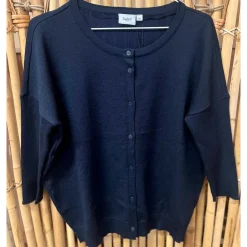 Outlet Saint Tropez Mila Rib Sl Cardigan - Night Sky Antal