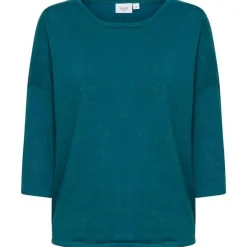 Store Saint Tropez Mila R-Neck Pullover - Reflecting Pond Antal