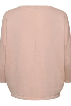 Fashion Saint Tropez Mila R-Neck Pullover - Ash Rose Melange Antal