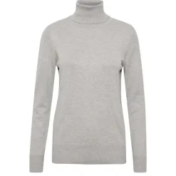 Flash Sale Saint Tropez Mila Rollneck Pullover - Pearl Grey Melange Antal