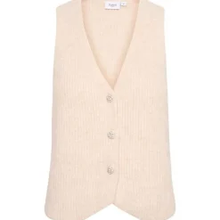 Shop Saint Tropez Xenya Vest - Creme Antal