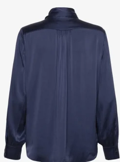 Fashion SAND Copenhagen Latia N Bow Skjorte - Navy Antal