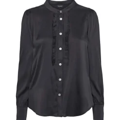 Sale SAND Copenhagen Latia P Frill Shirt - Ebony Black Antal