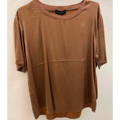Hot SAND Copenhagen Matt Main Minerva Blouse - Dark Camel Antal