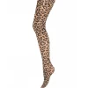 Fashion Sneaky Fox Leopard Pantyhose - Cocoa Creme Antal