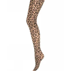 Fashion Sneaky Fox Leopard Pantyhose - Cocoa Creme Antal