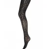 Cheap Sneaky Fox Leopard Pantyhose - Anthracite Antal