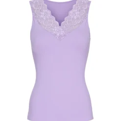 Shop Tim & Simonsen Tim & Simonsen Belen V- Lace Top - Lavender Antal
