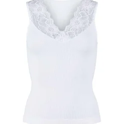 Clearance Tim & Simonsen Tim & Simonsen Belen V-Lace Top - White Antal