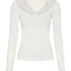 Cheap Tim & Simonsen Tim & Simonsen Belen V-Lace Top Ls - Panna Antal
