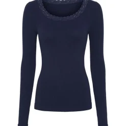 Cheap Tim & Simonsen Tim & Simonsen Frida Rib Top Ls - Blue Antal