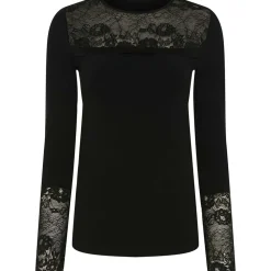 Online Tim & Simonsen Tim & Simonsen Nancy Blouse Lacechest Ls - Black Antal