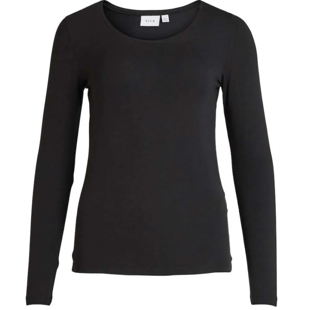 Shop VILA Vidaisy Top - Black Antal