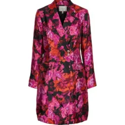 Flash Sale YAS Y.A.S. Twilightgarden Ls Blazer Dress - Black/Twilight Garden Antal